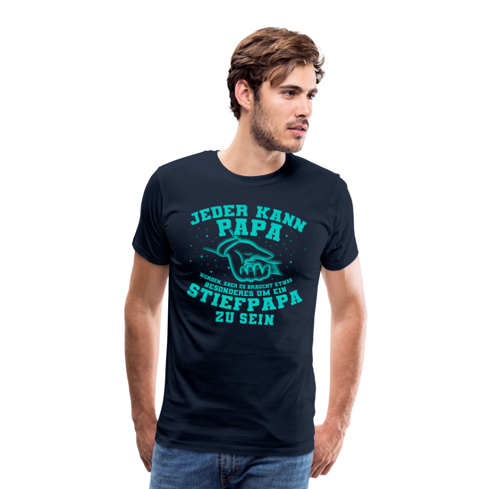 Stiefpapa lustiges Premium T-Shirt Herren - Navy