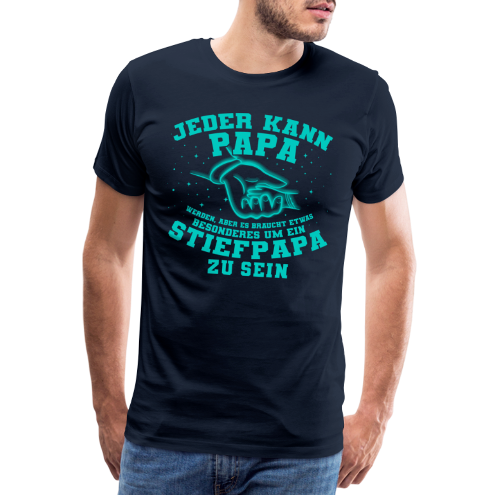 Stiefpapa lustiges Premium T-Shirt Herren - Navy