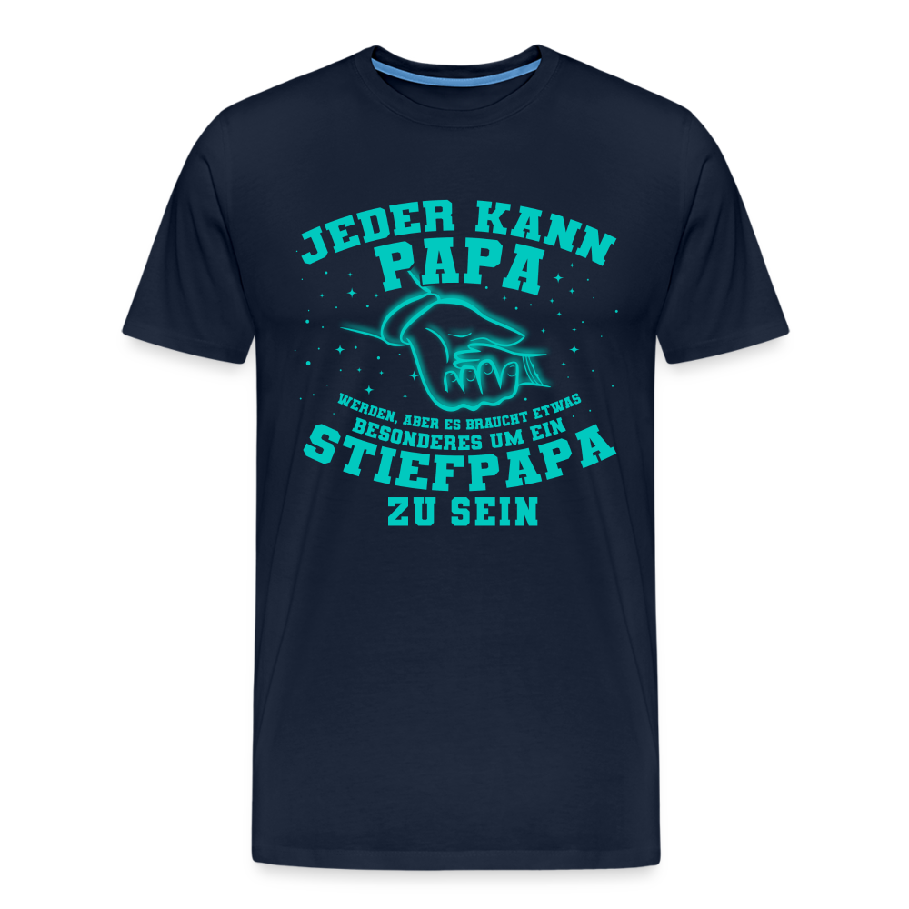 Stiefpapa lustiges Premium T-Shirt Herren - Navy