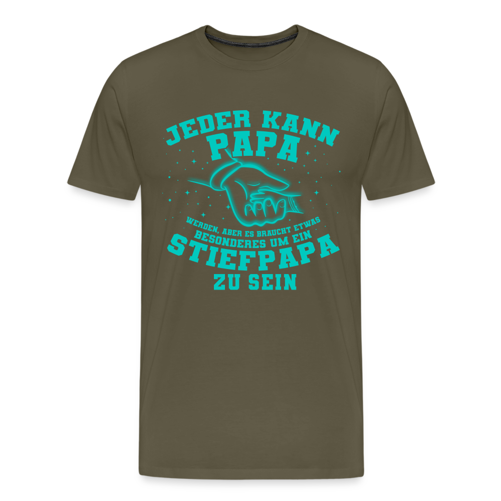 Stiefpapa lustiges Premium T-Shirt Herren - Khaki