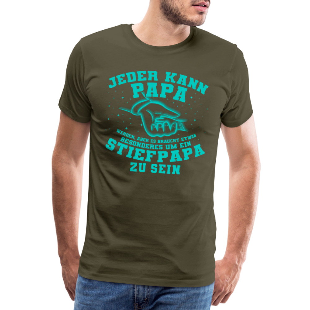 Stiefpapa lustiges Premium T-Shirt Herren - Khaki