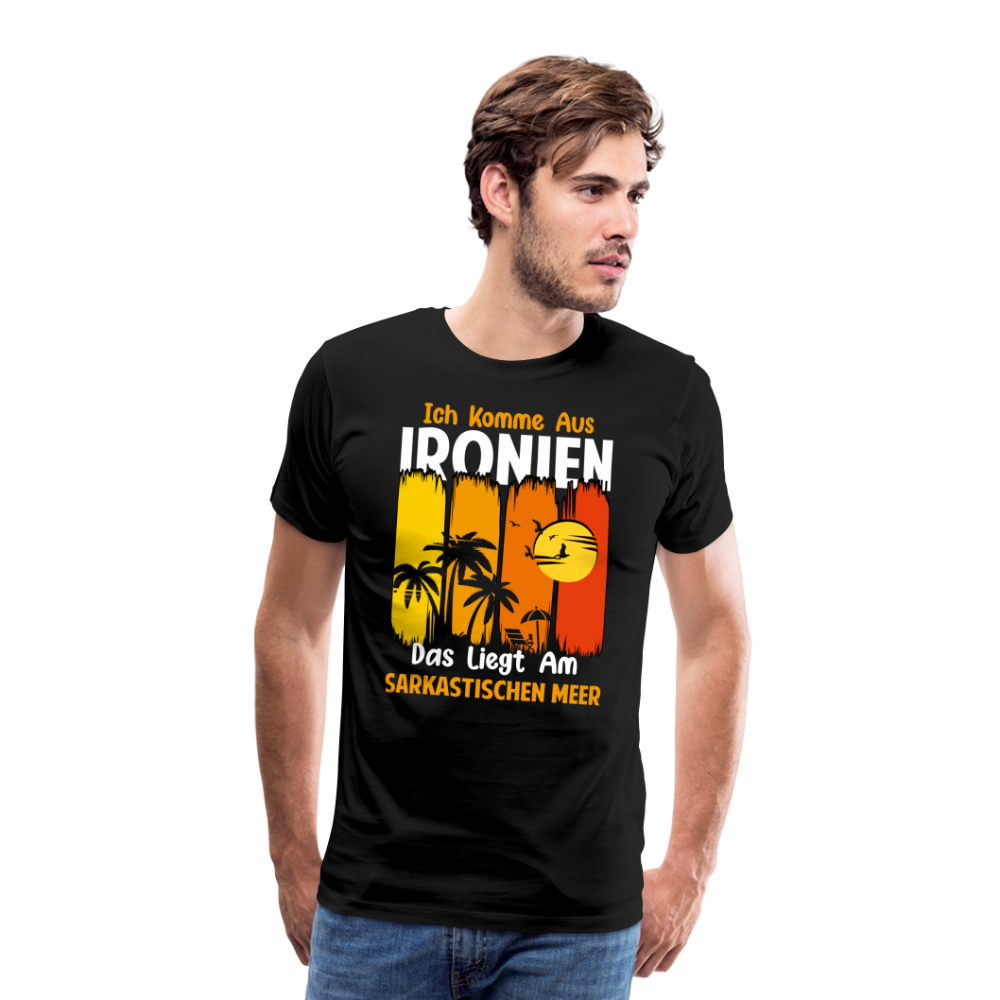 Ironien sarkastisches Meer lustiges Premium T-Shirt Herren - Schwarz