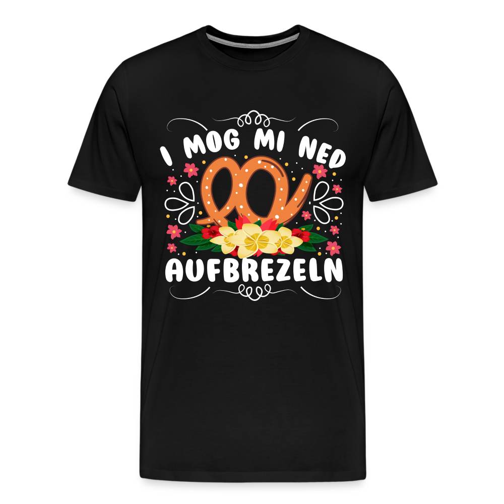 i mog mi ned aufbrezeln Oktoberfest lustiges Premium T-Shirt Herren - Schwarz