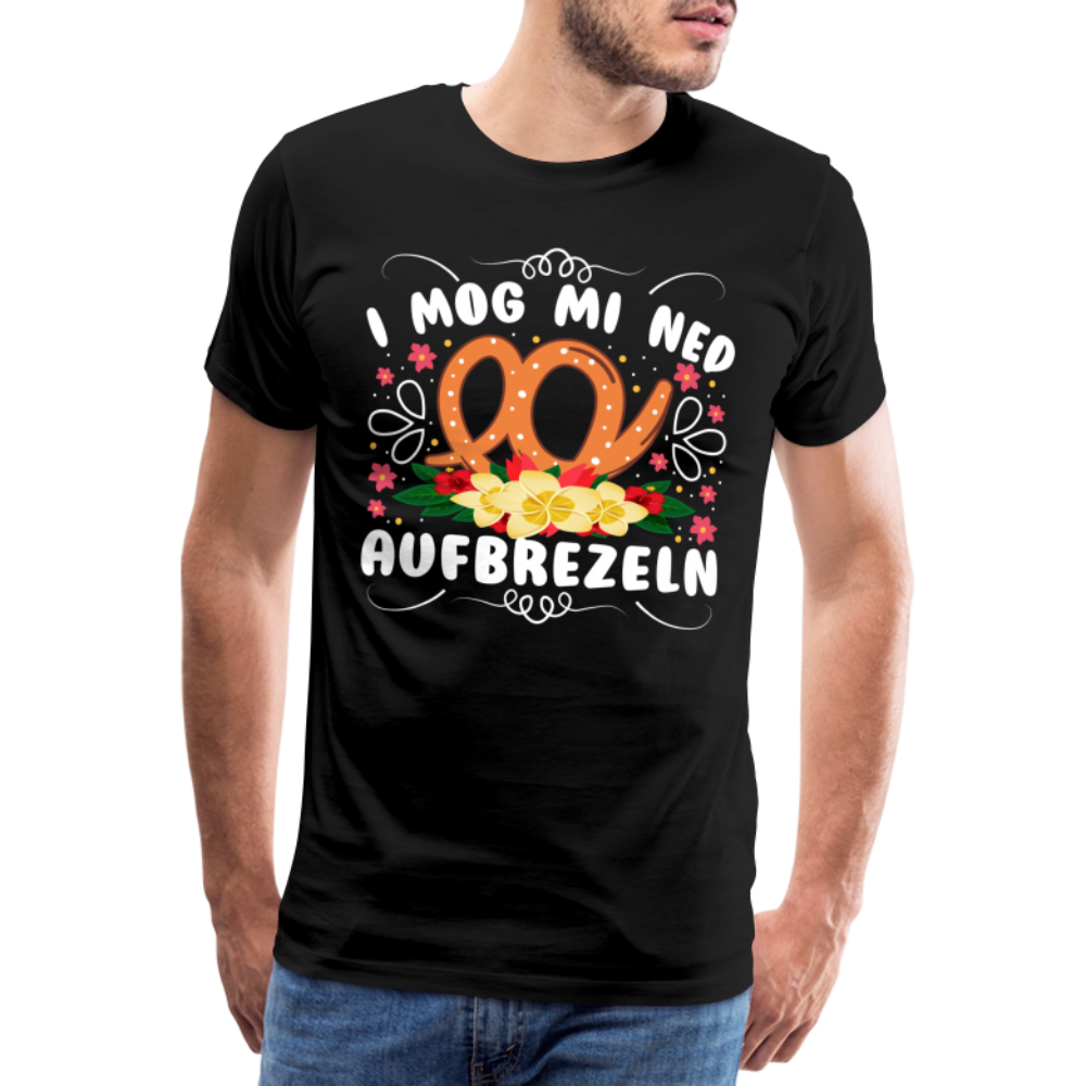 i mog mi ned aufbrezeln Oktoberfest lustiges Premium T-Shirt Herren - Schwarz