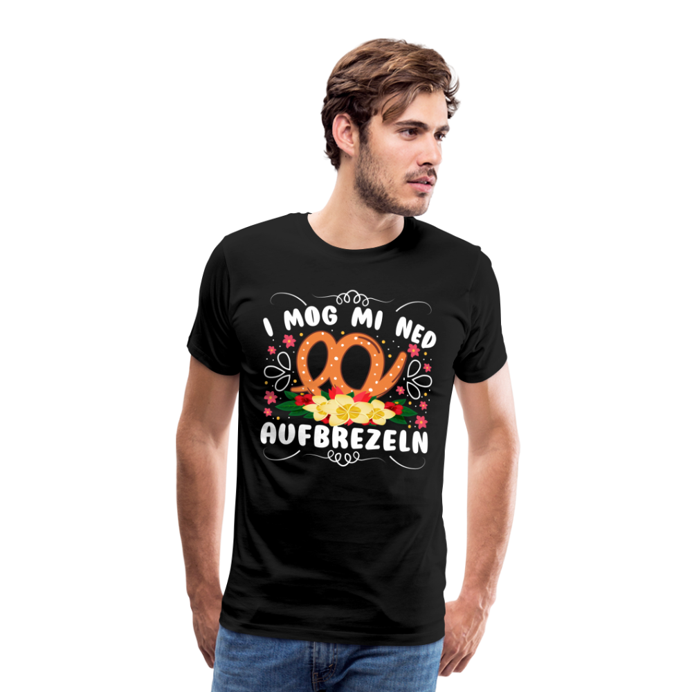 i mog mi ned aufbrezeln Oktoberfest lustiges Premium T-Shirt Herren - Schwarz