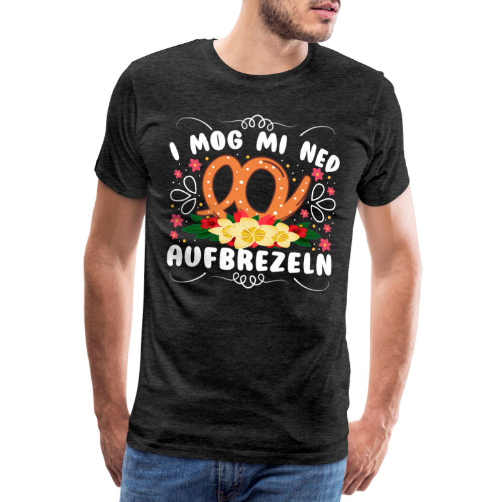 i mog mi ned aufbrezeln Oktoberfest lustiges Premium T-Shirt Herren - Anthrazit