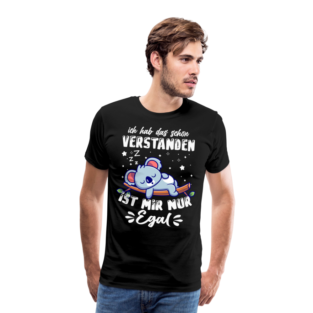 ich hab das schon verstanden lustiges Premium T-Shirt Herren - Schwarz