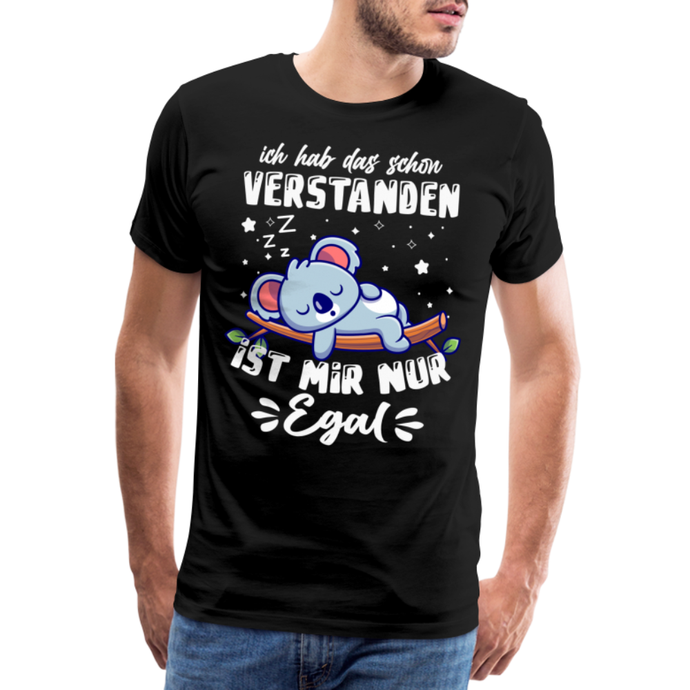 ich hab das schon verstanden lustiges Premium T-Shirt Herren - Schwarz