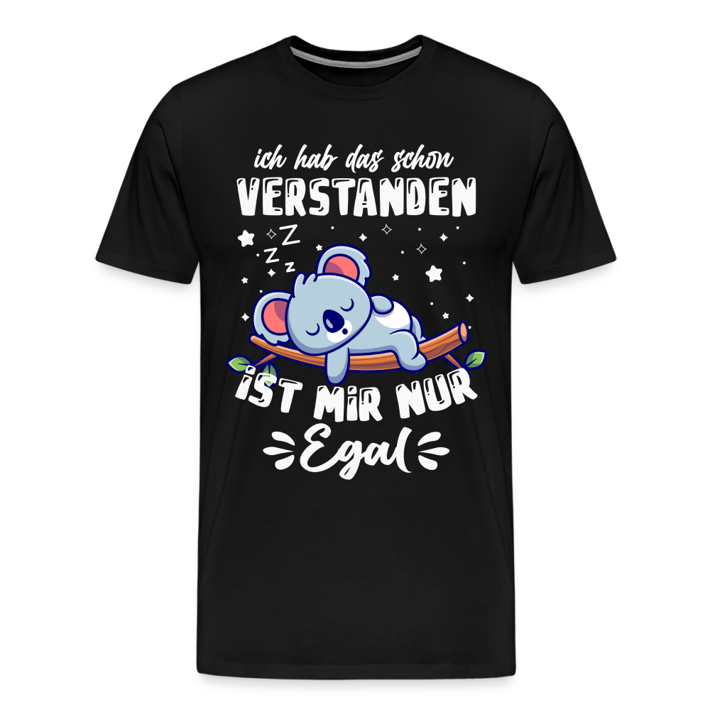 ich hab das schon verstanden lustiges Premium T-Shirt Herren - Schwarz