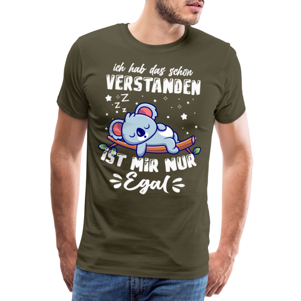 ich hab das schon verstanden lustiges Premium T-Shirt Herren - Khaki