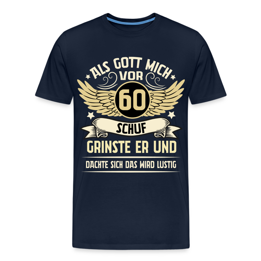 60 Geburtstag lustiges Premium T-Shirt Herren - Navy