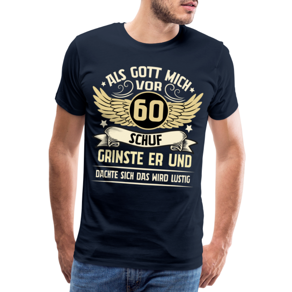 60 Geburtstag lustiges Premium T-Shirt Herren - Navy