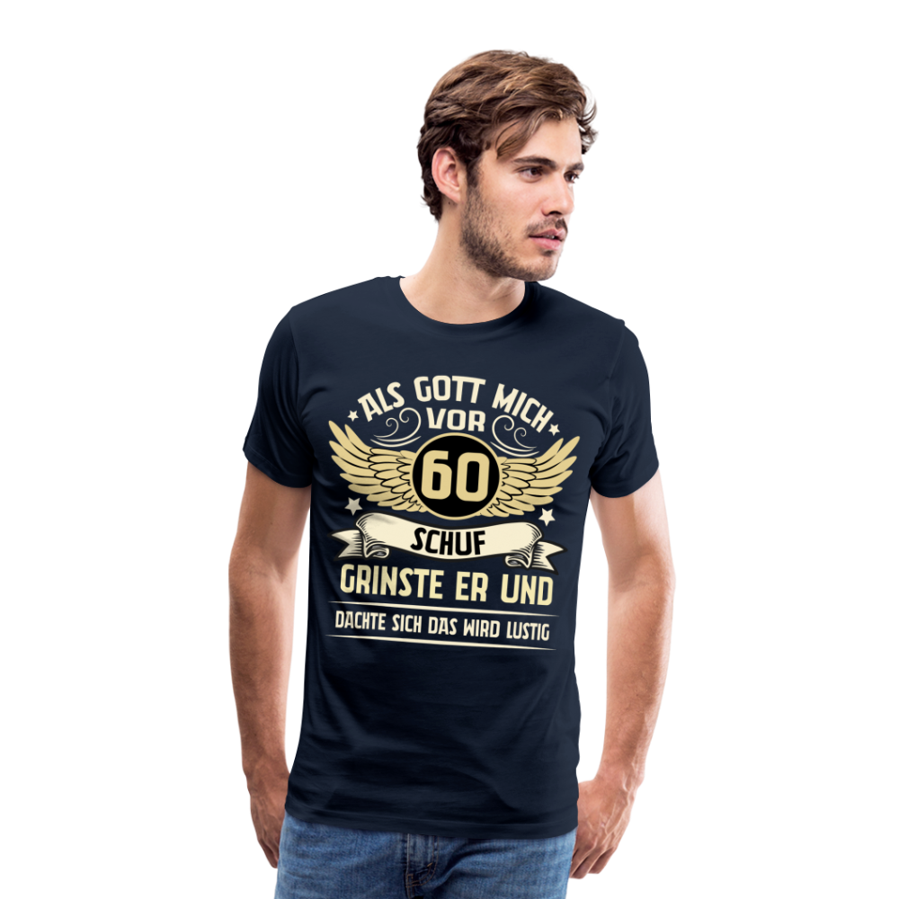 60 Geburtstag lustiges Premium T-Shirt Herren - Navy