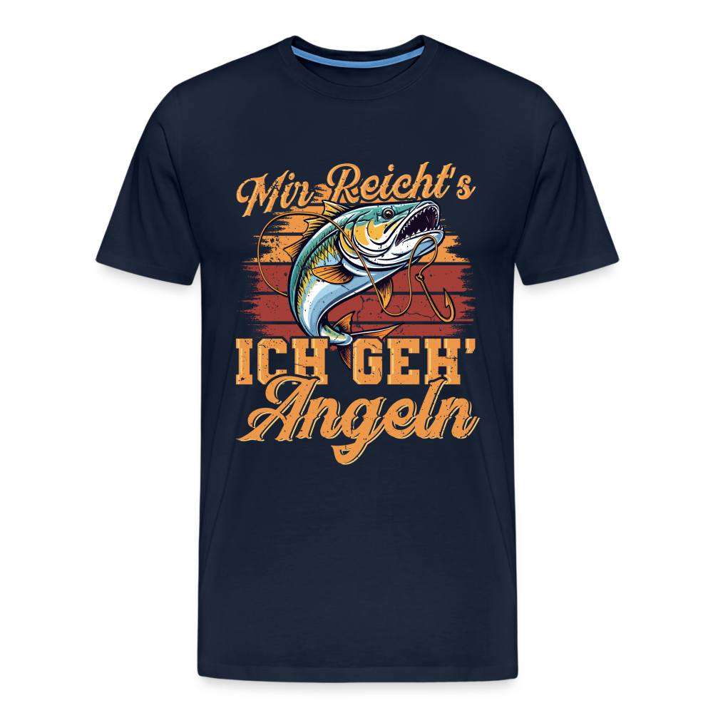Mir reichts ich geh Angeln lustiges Premium T-Shirt Herren - Navy