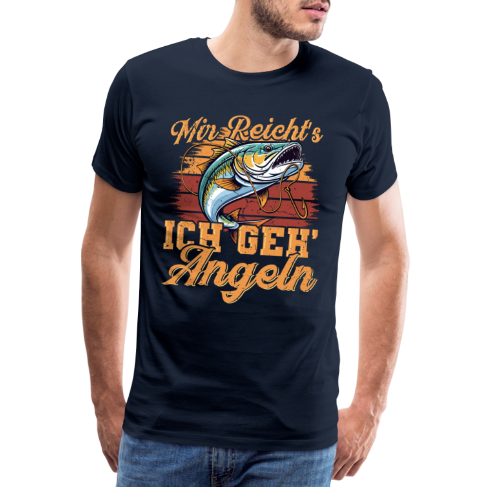 Mir reichts ich geh Angeln lustiges Premium T-Shirt Herren - Navy