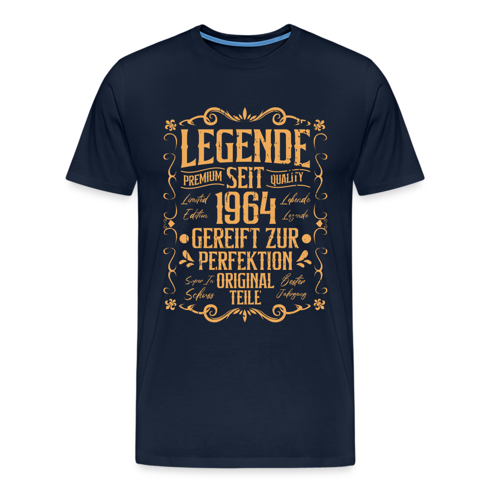 Legende seit 1964 Geburtstag lustiges Premium T-Shirt Herren - Navy