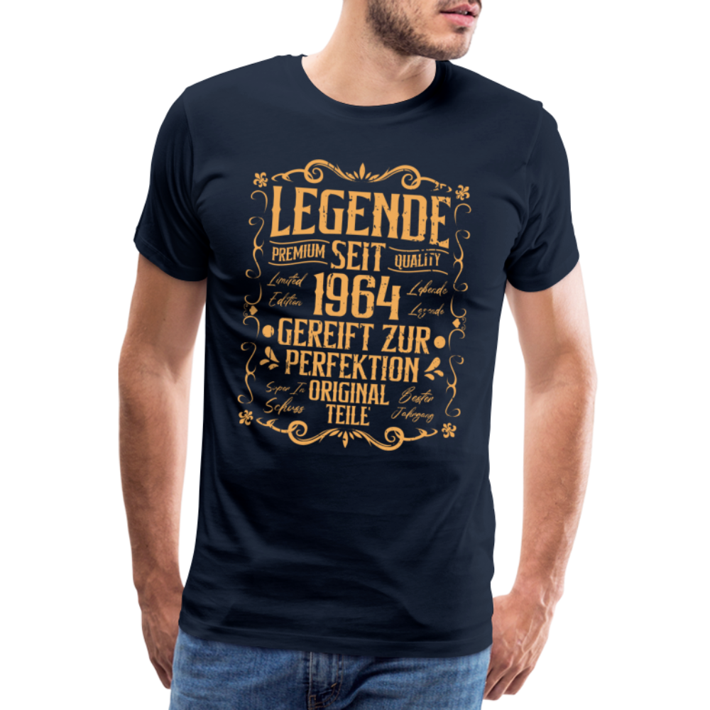 Legende seit 1964 Geburtstag lustiges Premium T-Shirt Herren - Navy