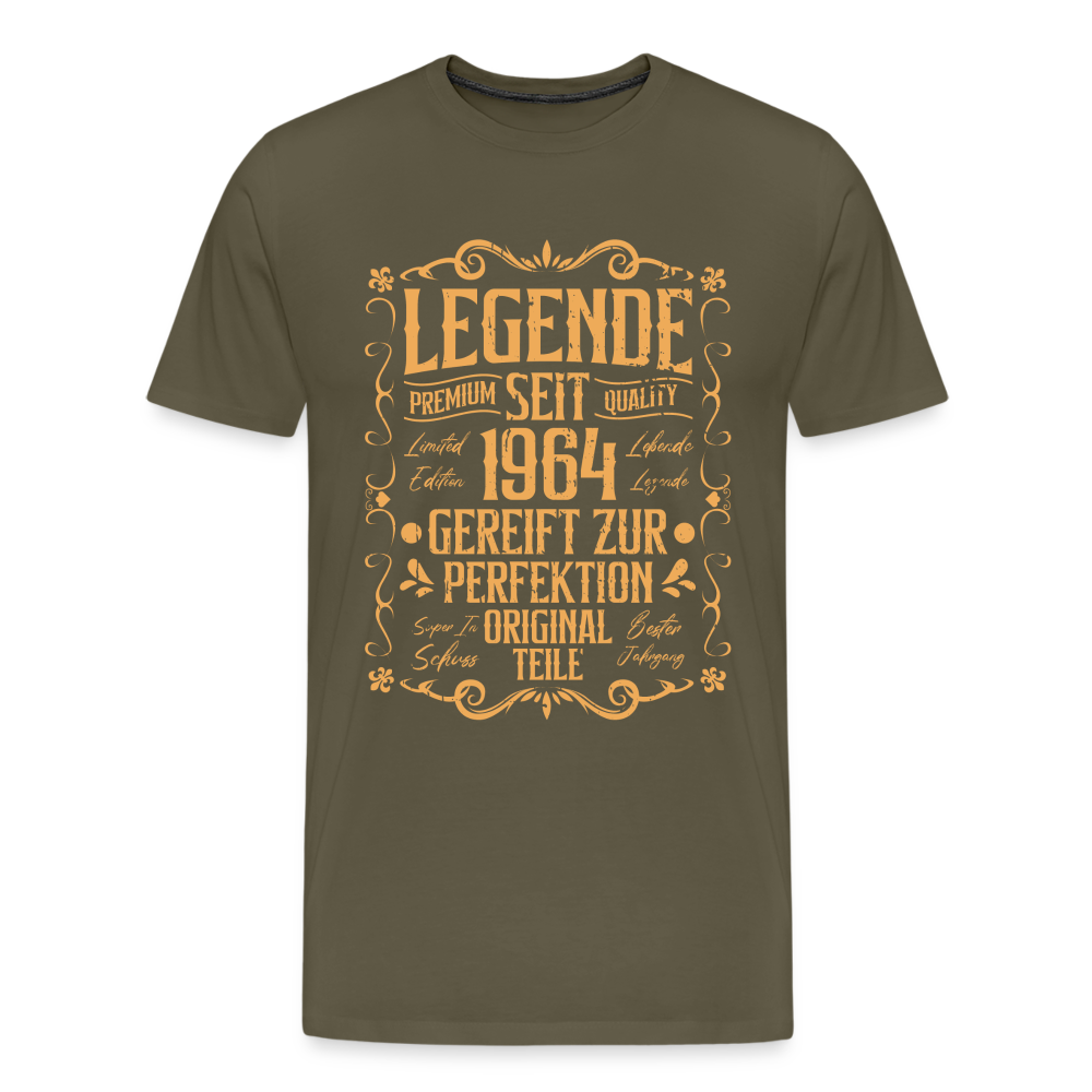 Legende seit 1964 Geburtstag lustiges Premium T-Shirt Herren - Khaki