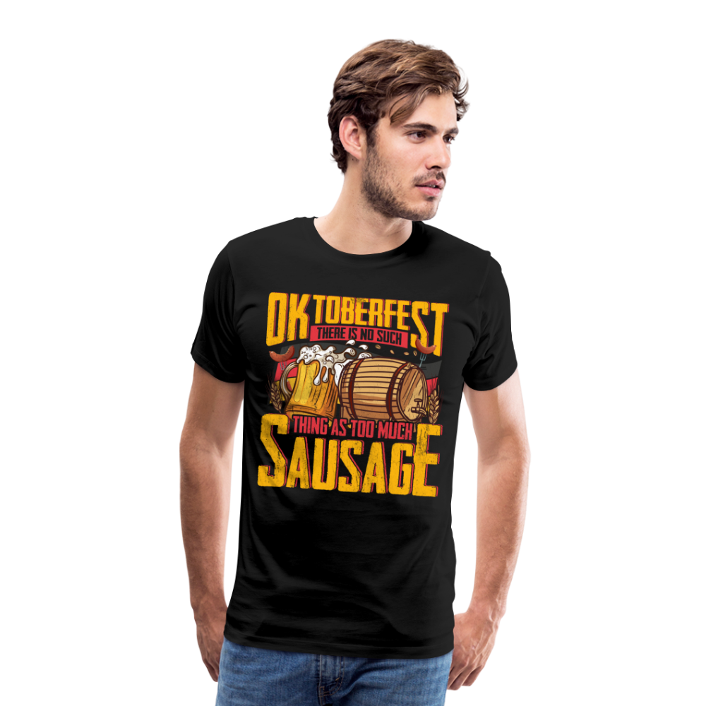 Oktoberfest there is no such lustiges Premium T-Shirt Herren - Schwarz