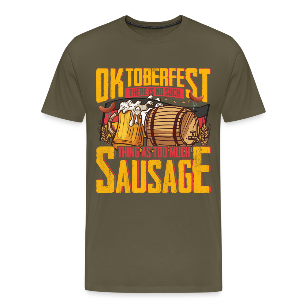 Oktoberfest there is no such lustiges Premium T-Shirt Herren - Khaki