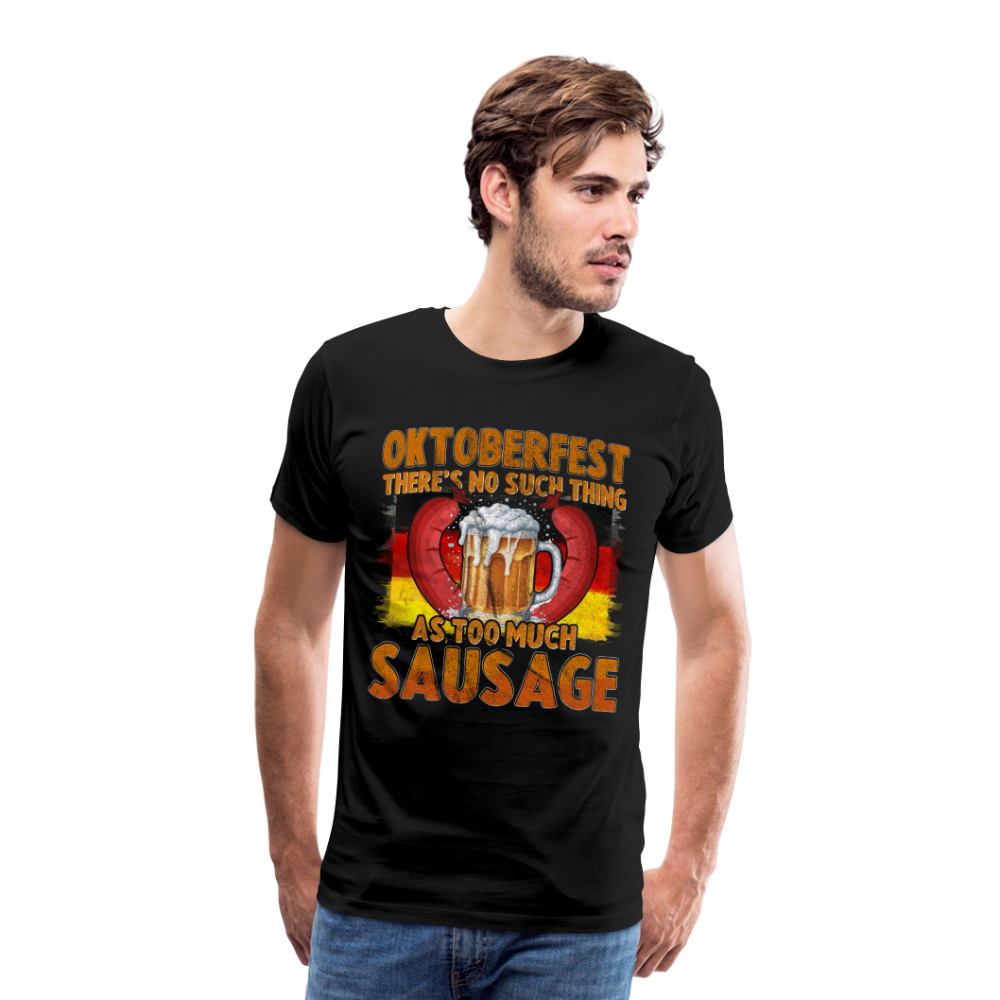 Oktoberfest Sausage lustiges Premium T-Shirt Herren - Schwarz
