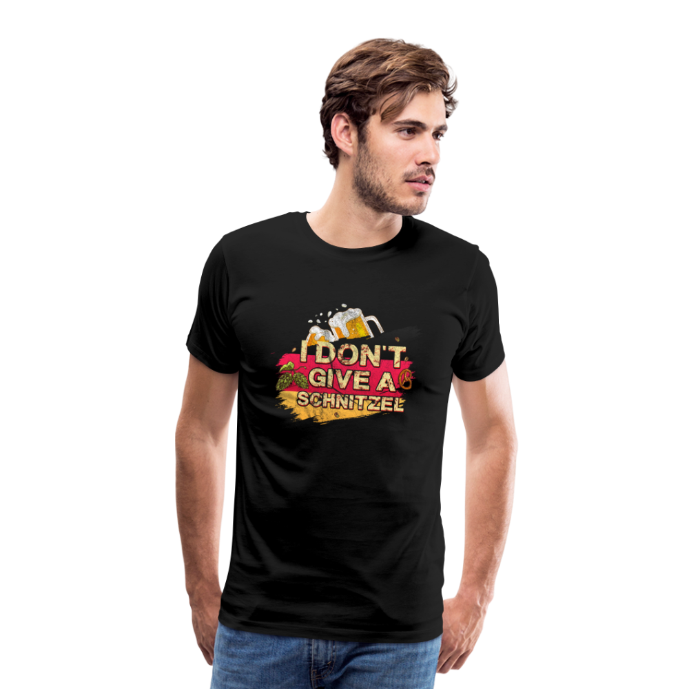 I dont give a Schnitzel Oktoberfest lustiges Premium T-Shirt Herren - Schwarz
