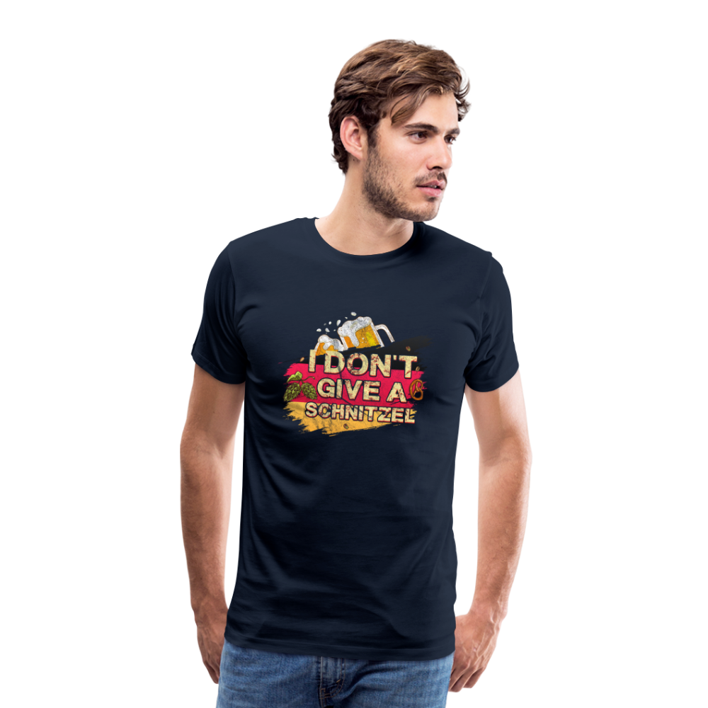 I dont give a Schnitzel Oktoberfest lustiges Premium T-Shirt Herren - Navy