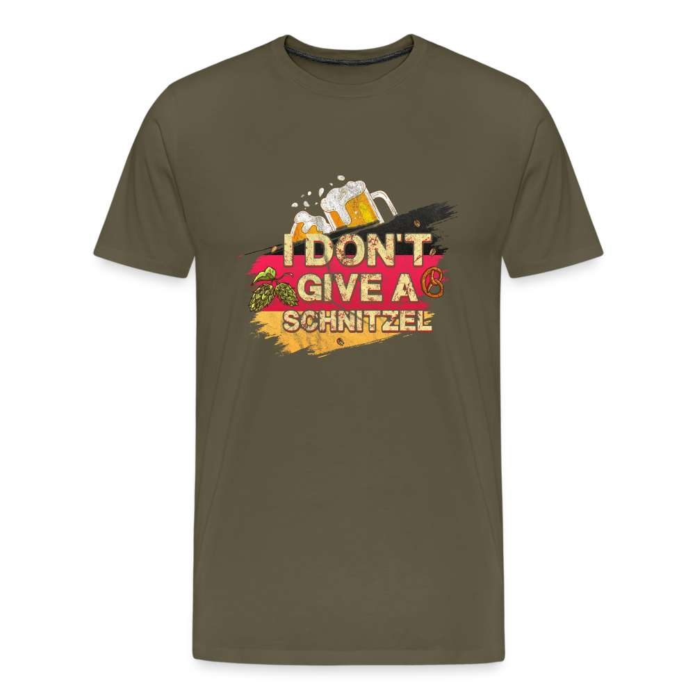 I dont give a Schnitzel Oktoberfest lustiges Premium T-Shirt Herren - Khaki