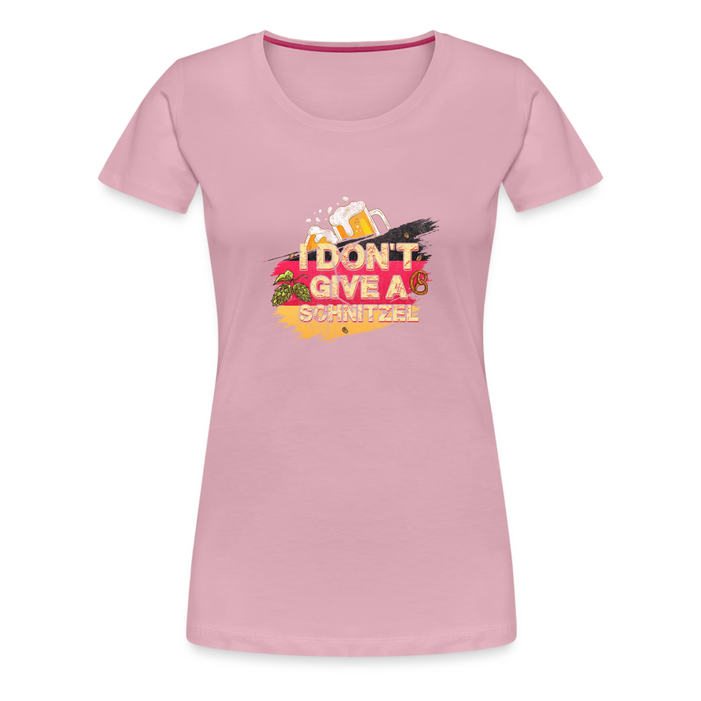 I dont give a Schnitzel Oktoberfest lustiges Premium T-Shirt Damen - Hellrosa