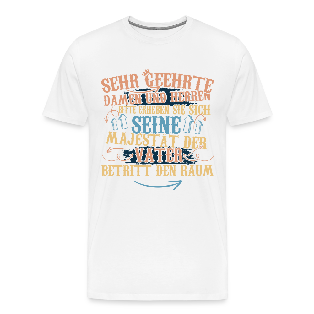 Majestät Vater lustiges Premium T-Shirt Herren - Weiß