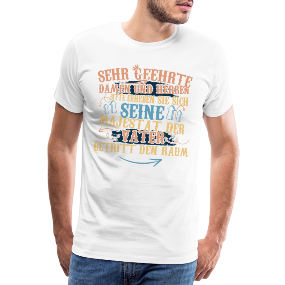 Majestät Vater lustiges Premium T-Shirt Herren - Weiß