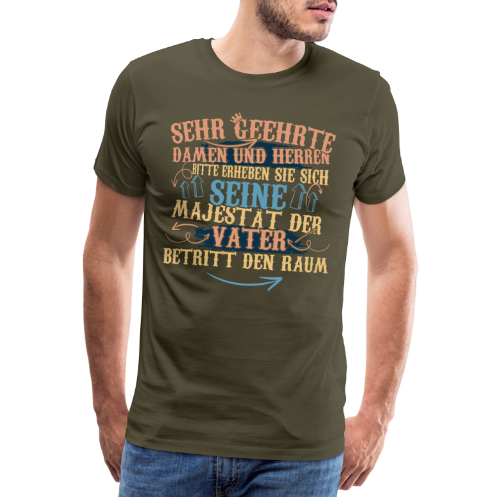 Majestät Vater lustiges Premium T-Shirt Herren - Khaki