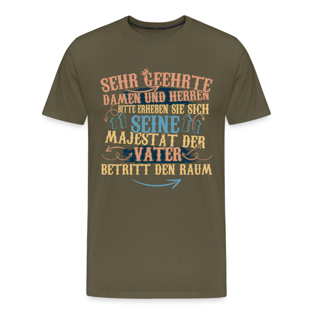 Majestät Vater lustiges Premium T-Shirt Herren - Khaki