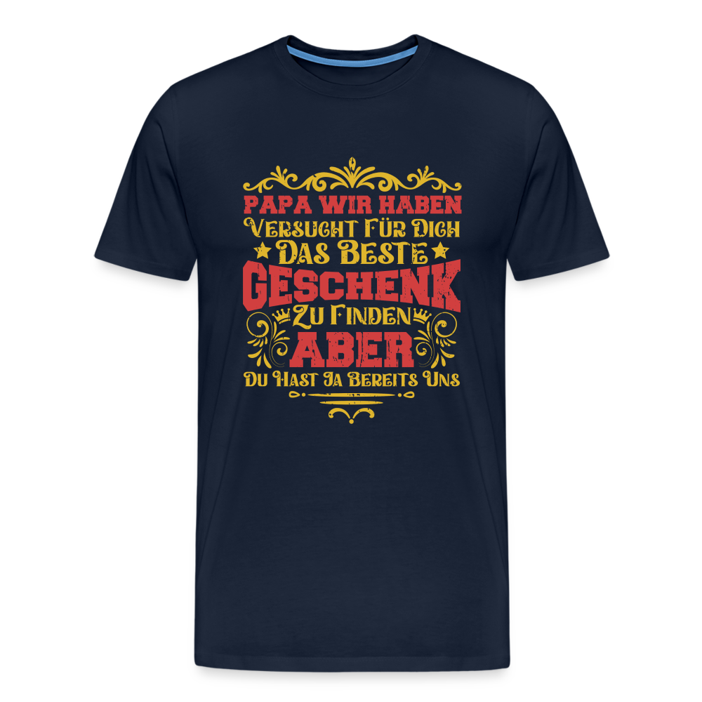 Papa Geschenk Shirt lustiges Premium T-Shirt Herren - Navy