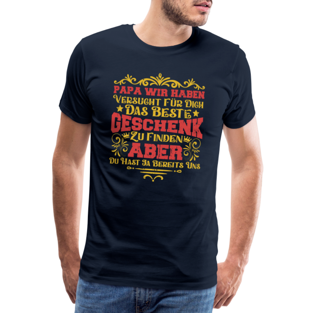Papa Geschenk Shirt lustiges Premium T-Shirt Herren - Navy