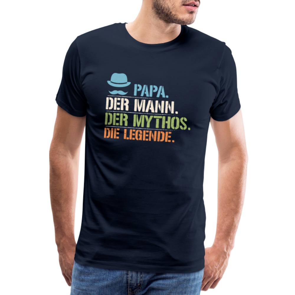 Papa Legende Shirt lustiges Premium T-Shirt Herren - Navy