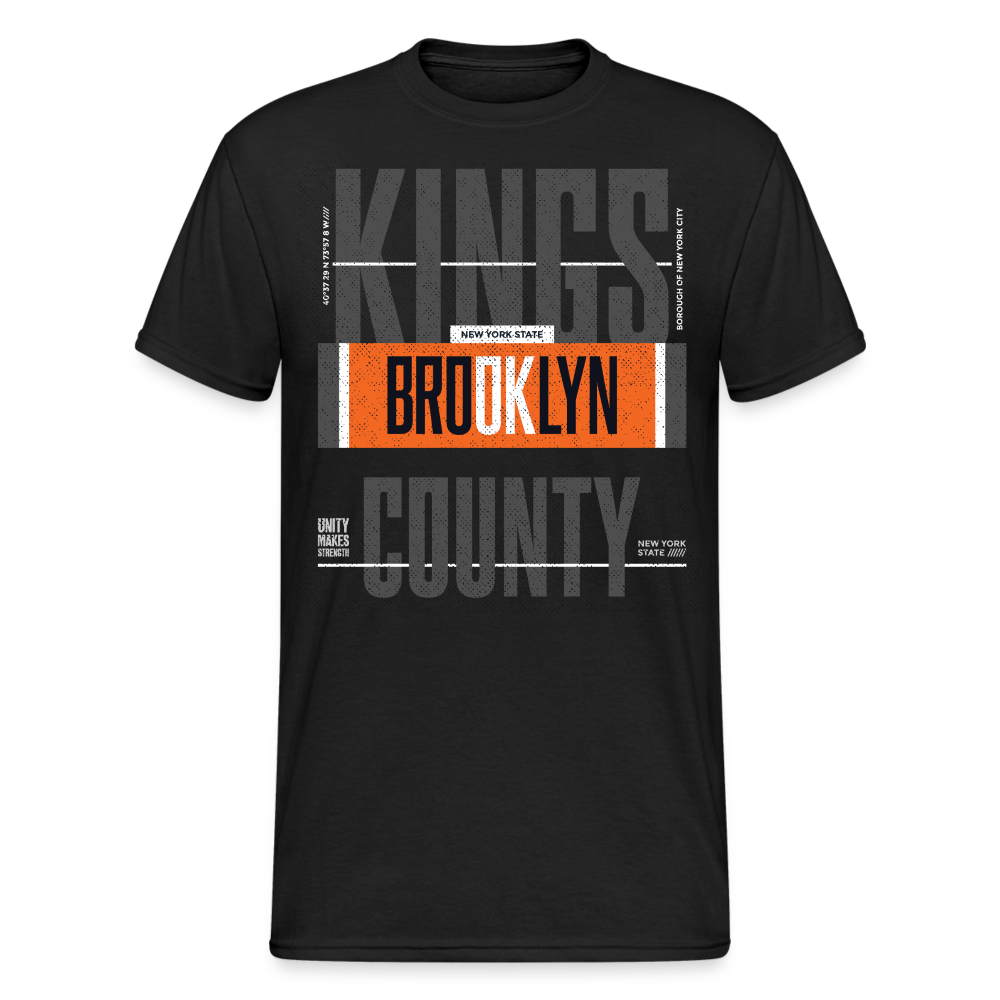 Urban Streetwear Kings Brooklyn T-Shirt Herren - Schwarz