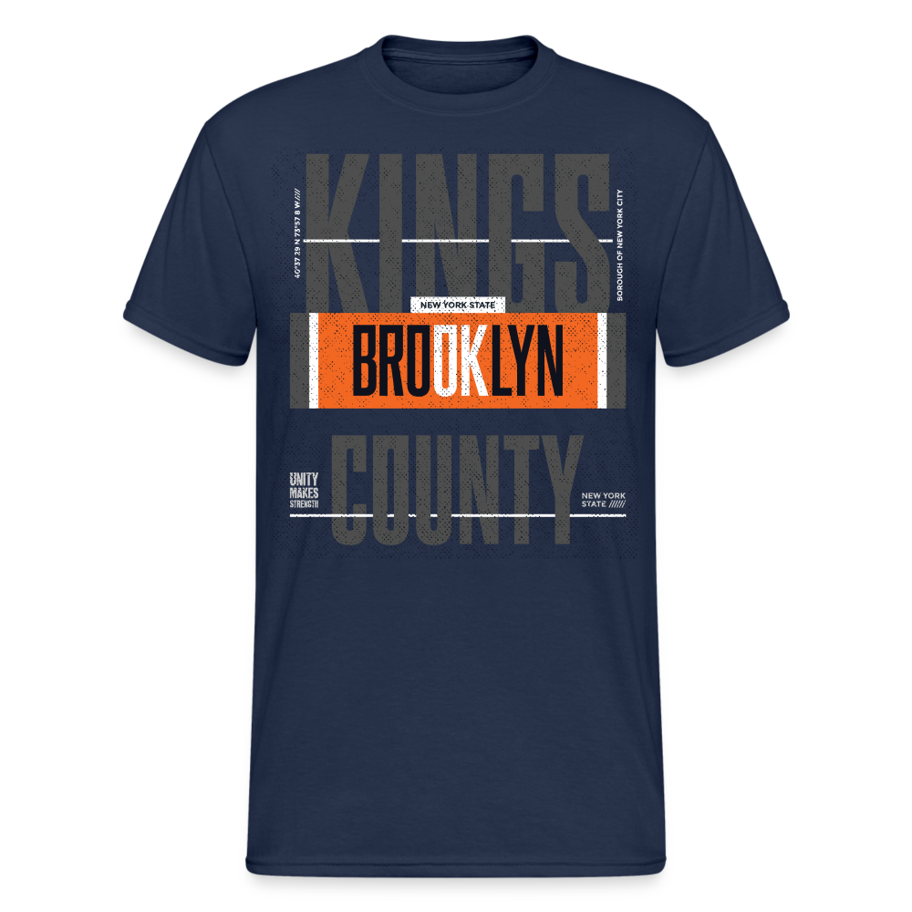 Urban Streetwear Kings Brooklyn T-Shirt Herren - Navy