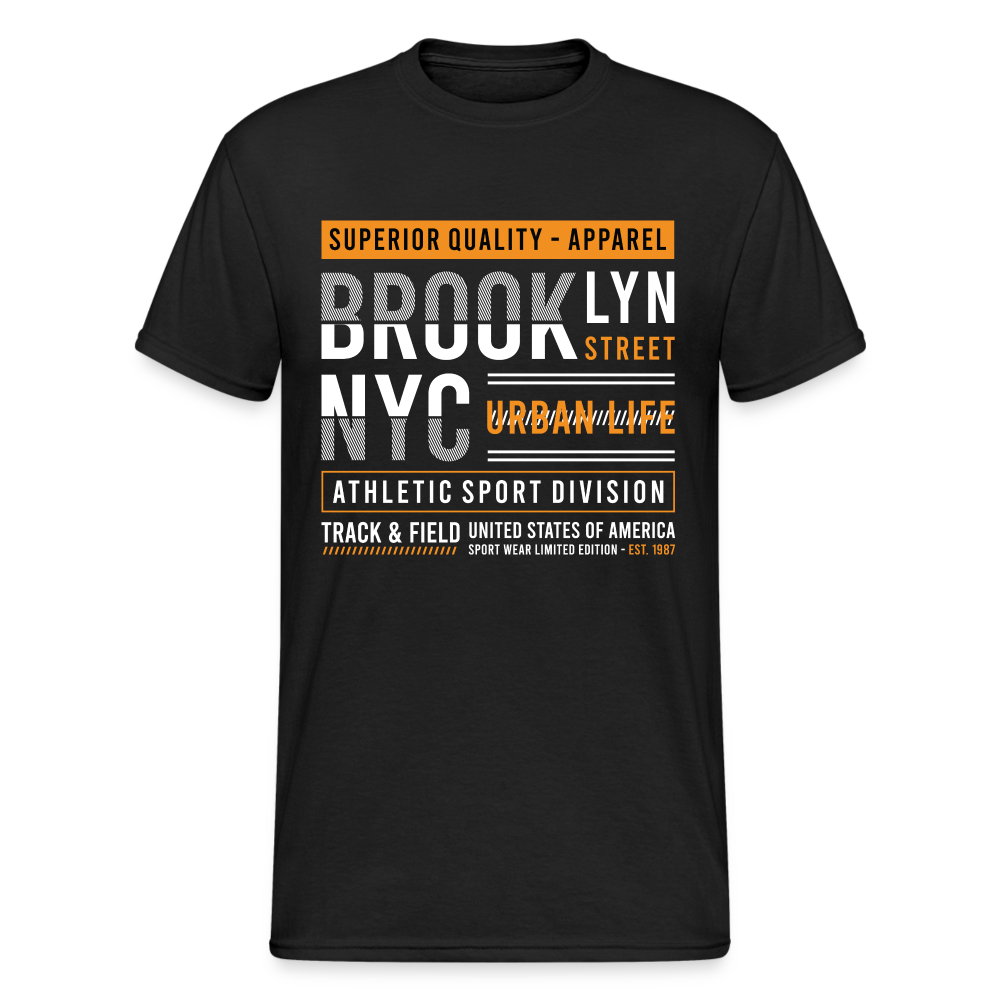 Urban Streetwear Urban Life T-Shirt Herren - Schwarz