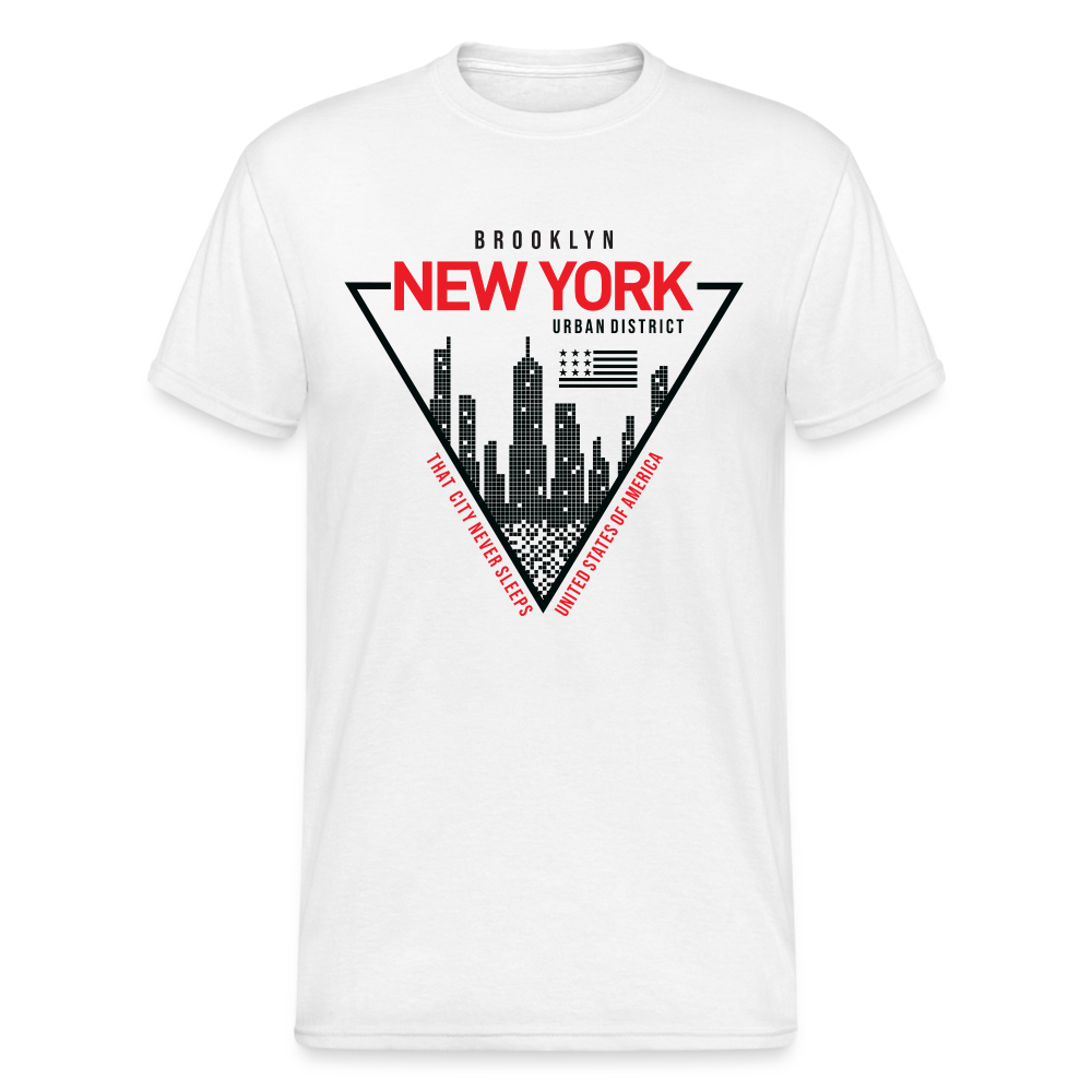 Urban Streetwear New York T-Shirt Herren - Weiß