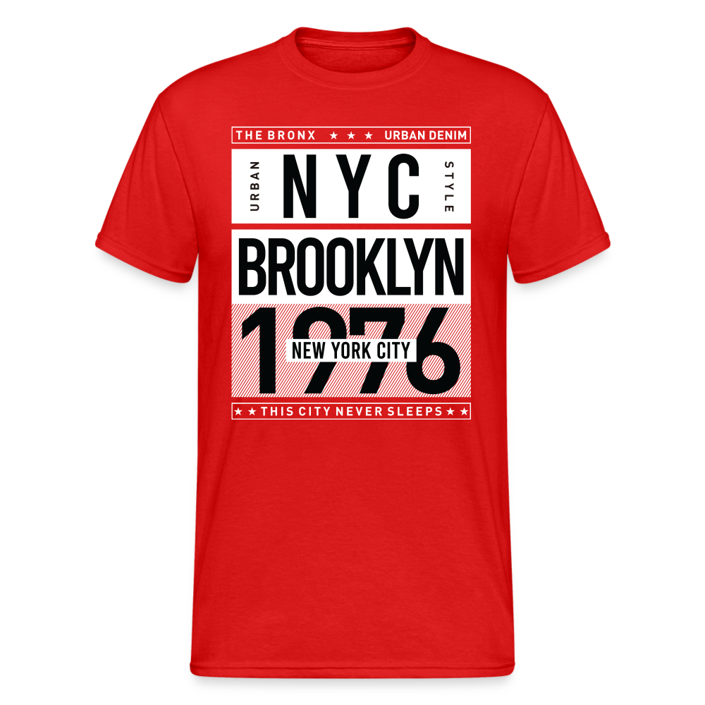 Urban Streetwear NYC 1976 T-Shirt Herren - Rot