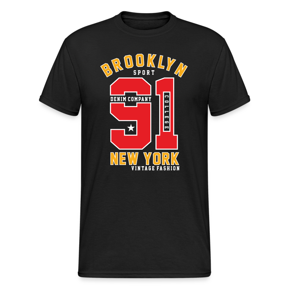 Urban Streetwear 91 NY T-Shirt Herren - Schwarz