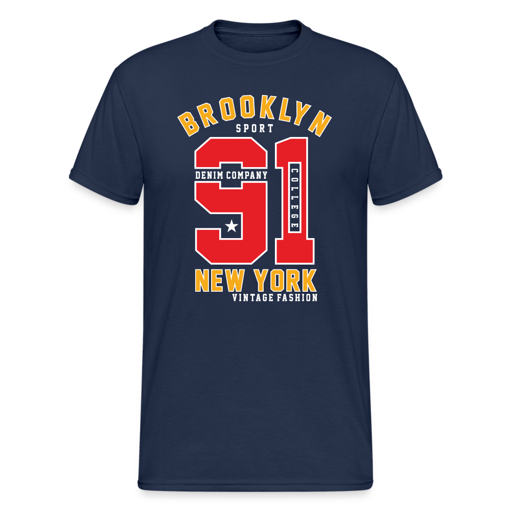 Urban Streetwear 91 NY T-Shirt Herren - Navy