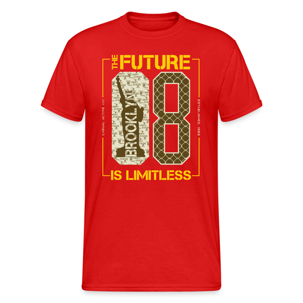 Urban Streetwear Future T-Shirt Herren - Rot