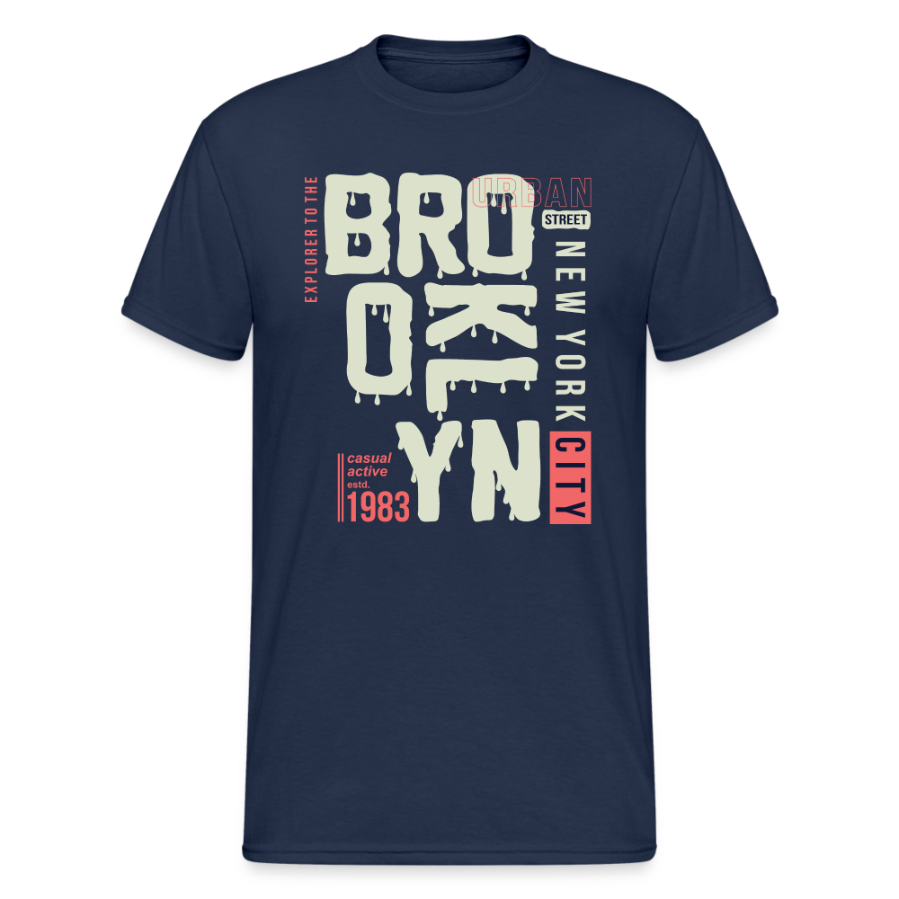 Urban Streetwear NY City 1983 T-Shirt Herren - Navy