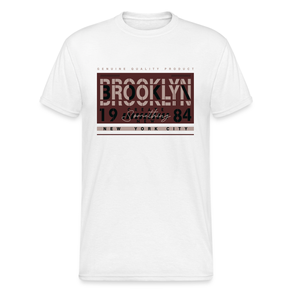 Urban Streetwear Brooklyn 1984 T-Shirt Herren - Weiß