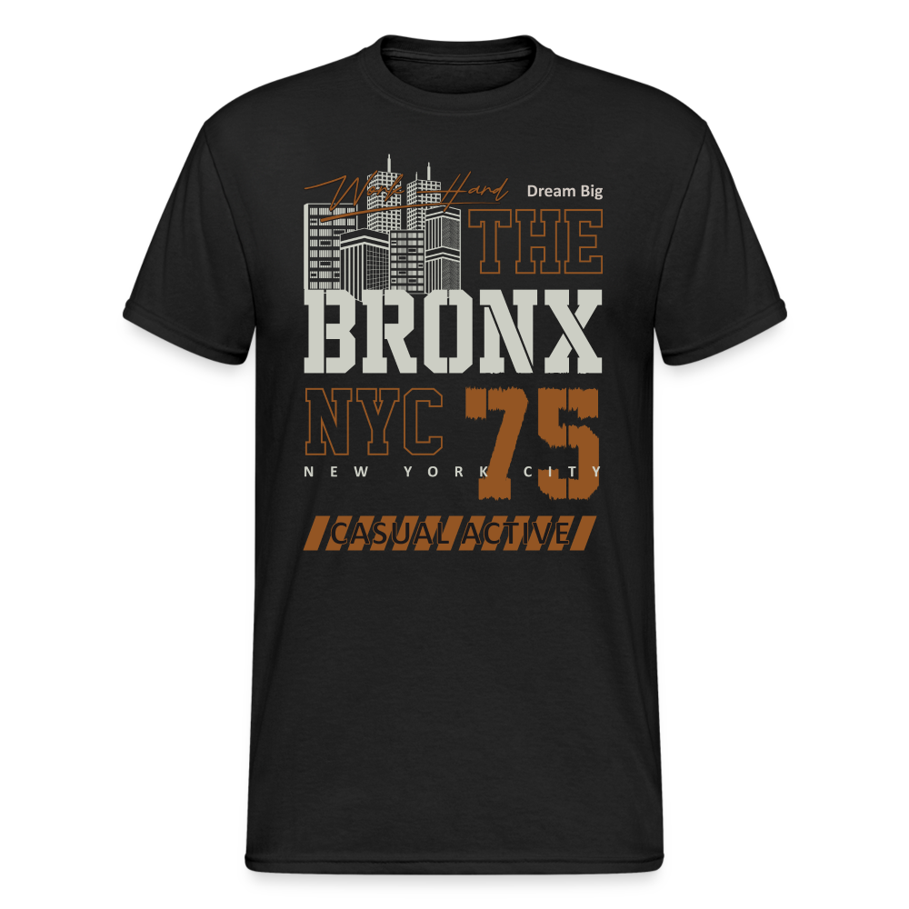Urban Streetwear the Bronx T-Shirt Herren - Schwarz