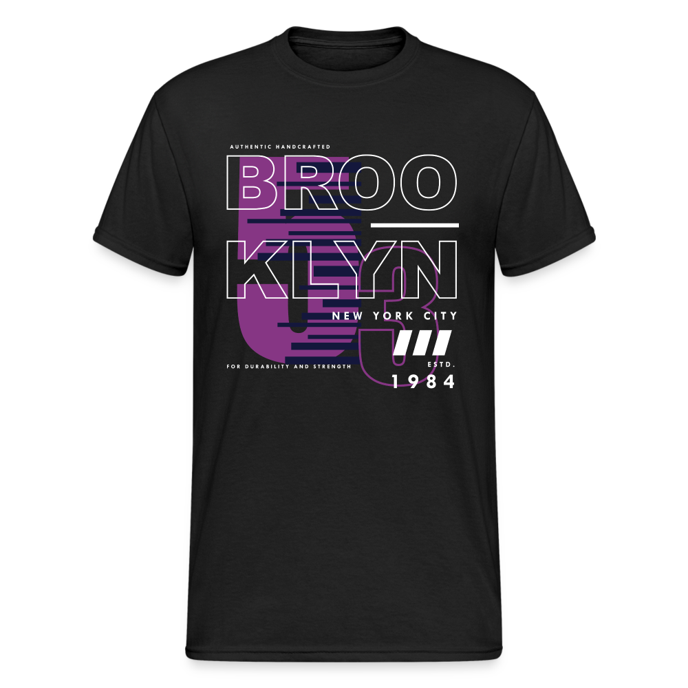 Urban Streetwear BROOKLYN 84 T-Shirt Herren - Schwarz