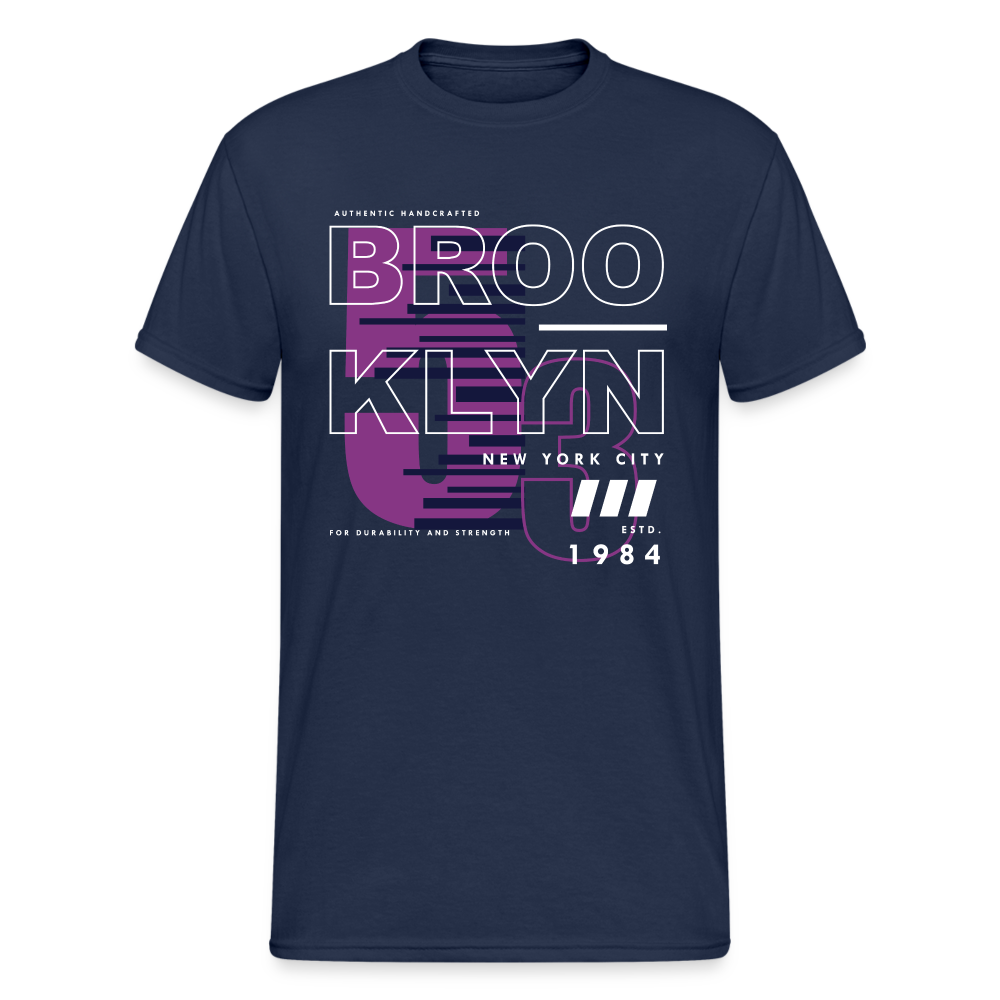 Urban Streetwear BROOKLYN 84 T-Shirt Herren - Navy