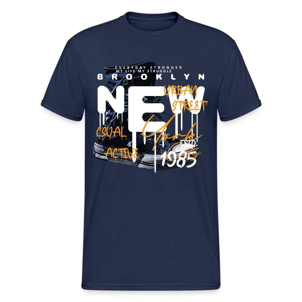 Urban Streetwear BROOKLYN NEW T-Shirt Herren - Navy